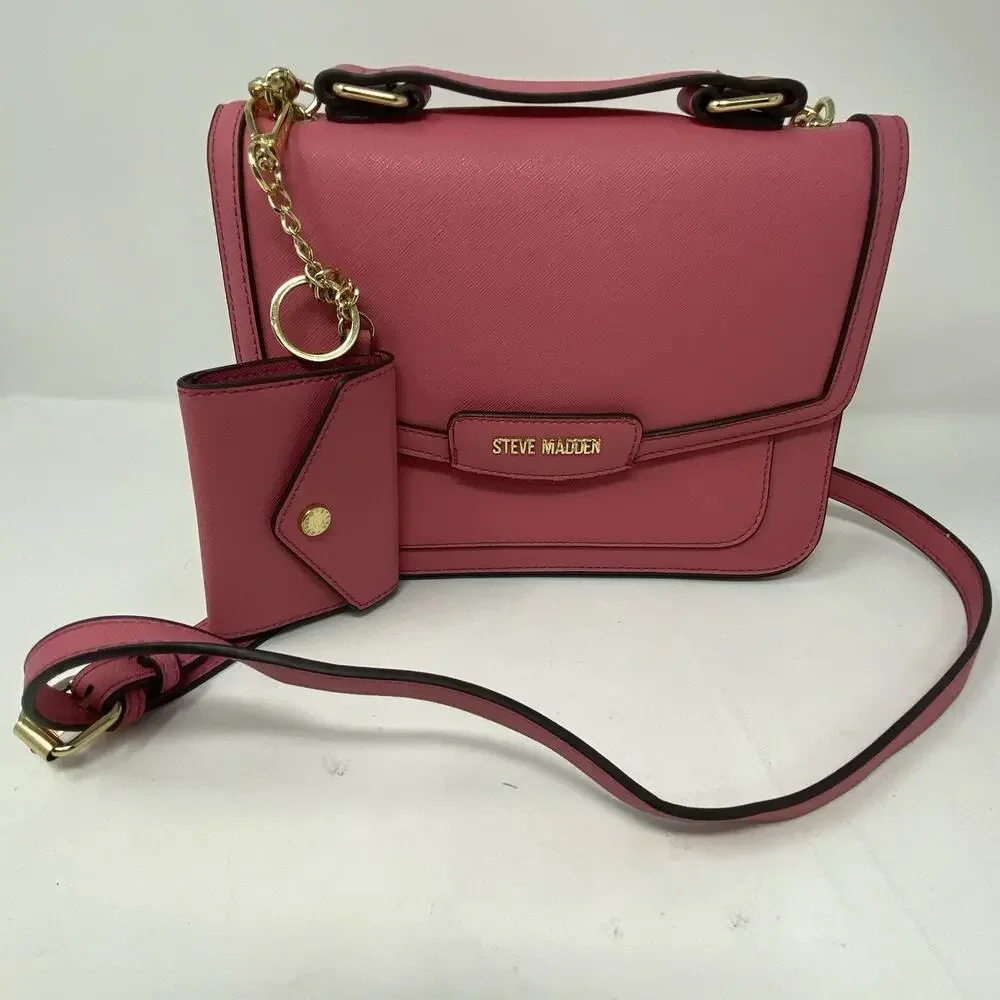 Steven Madden Bluccas Crossbody Purse With Wallet Pink